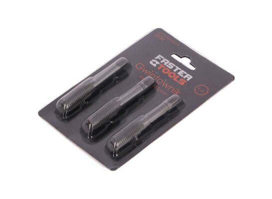 Gwintownik M12 - 3 sztuki FASTER TOOLS 