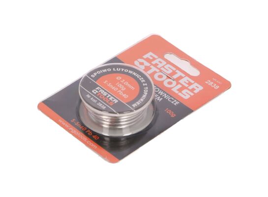 Cyna z kalafonią 100 g 3 mm FASTER TOOLS