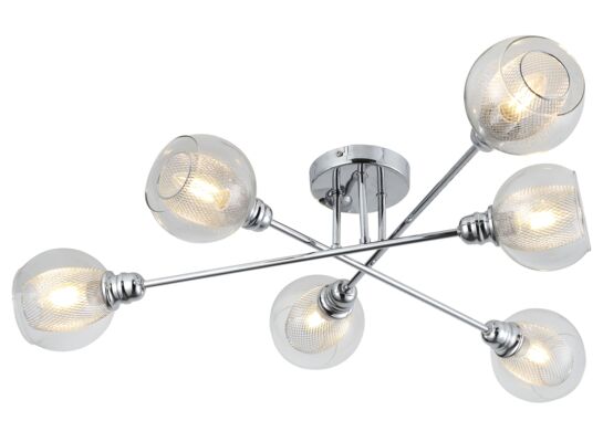 Lampa DIXI AMPLA 6x40W E14 chrom CANDELLUX