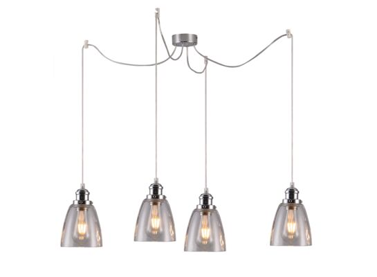 Lampa wisząca VOICE 4x40W E27 chromowy CANDELLUX