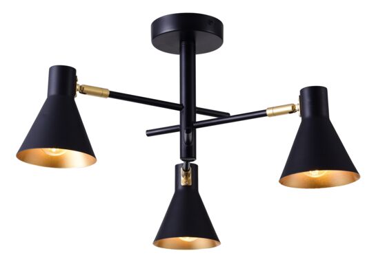 Lampa wisząca LESS 3x40W E14 czarny matowy CANDELLUX