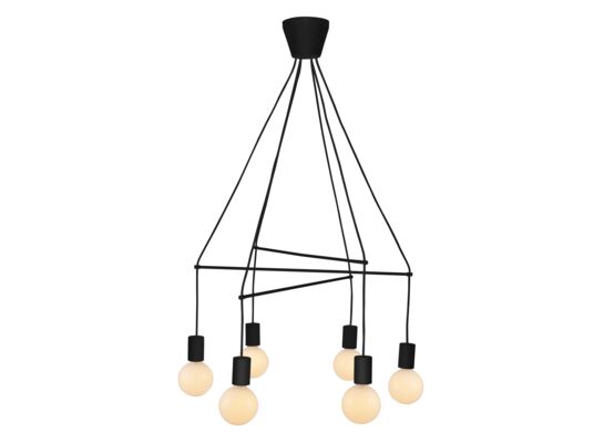Lampa wisząca ALTO 6x40W E27 czarny matowy CANDELLUX