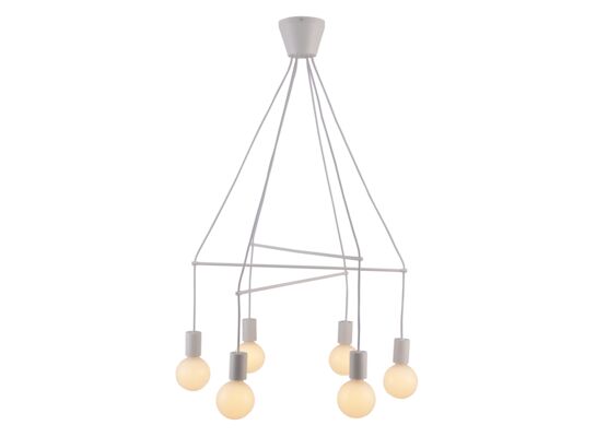 Lampa wisząca ALTO 6x40W E27 biały matowy CANDELLUX