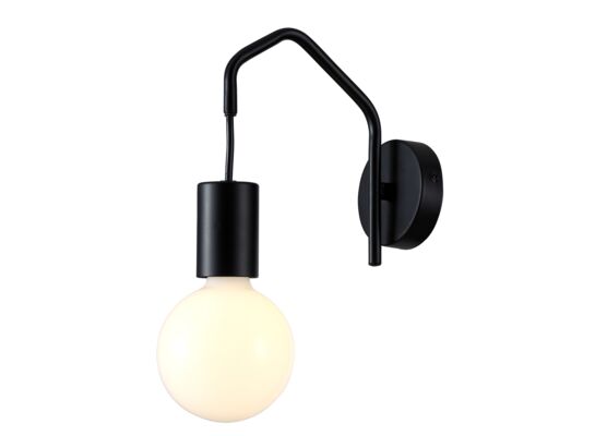 Kinkiet BASSO 1x40W E27 czarny matowy CANDELLUX