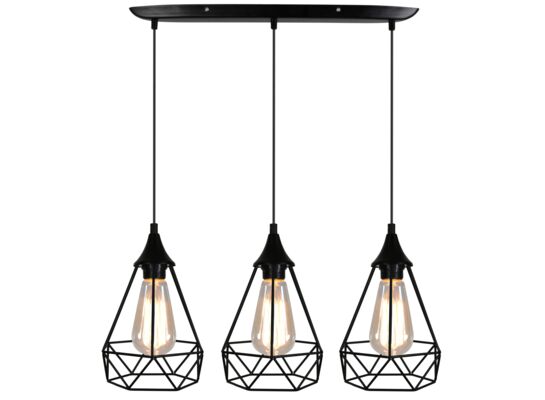 Lampa wisząca GRAF 3x60W E27 czarny CANDELLUX