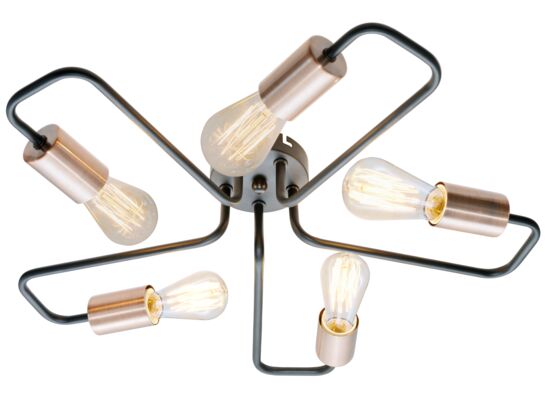 Lampa HERPE AMPLA 5x60W E27 czarny CANDELLUX