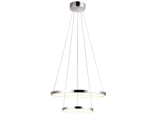 Lampa wisząca okrągły podwójny LUNE 5040W LED 4000K chrom CANDELLUX