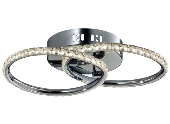 Plafon HELLO 28W LED chrom 3000K CANDELLUX