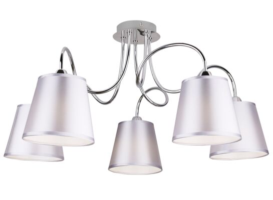 Lampa wisząca LUK 5x40W E14 chrom CANDELLUX