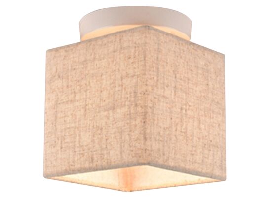 Lampa BOHO AMPLA 1x40W E27 biały abażur LEN CANDELLUX