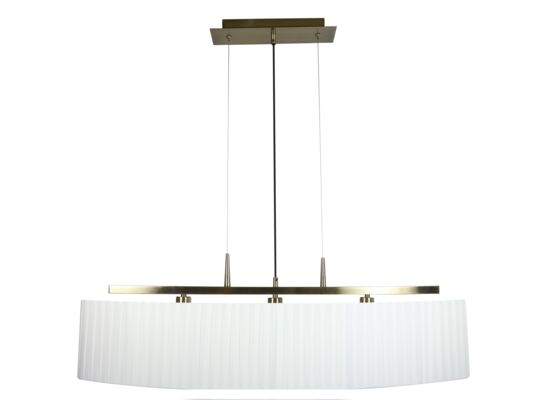 Lampa wisząca BERG 3x40W E14 patyna abażur biały CANDELLUX