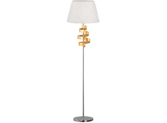 Lampa podłogowa DENIS 1x60W E27 chrom/złoty CANDELLUX