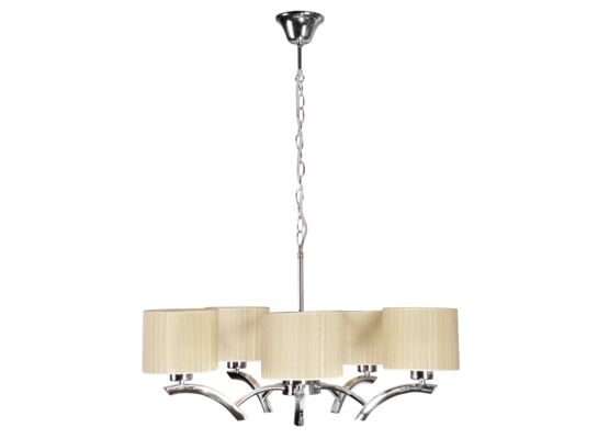 Lampa wisząca DRAGA 5x60W E27 kremowy CANDELLUX