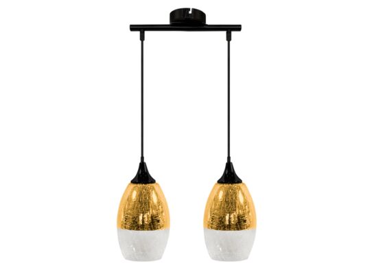 Lampa wisząca CELIA 2x60W E27 złoty CANDELLUX