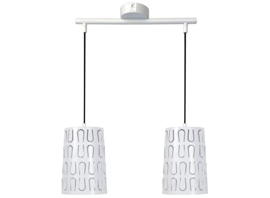 Lampa wisząca VISTA 2x60W E27 biały CANDELLUX