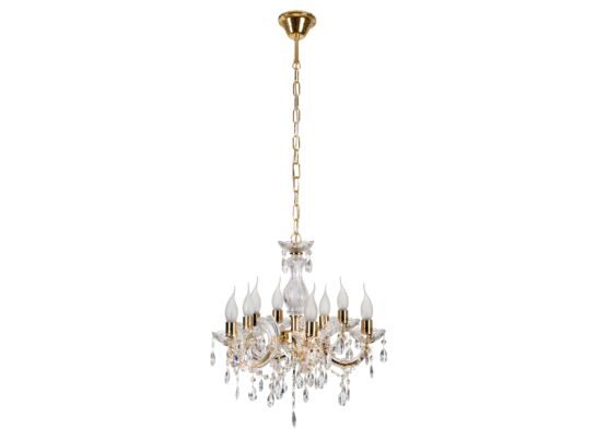 Lampa wisząca MARIA TERESA 8x40W E14 złoty CANDELLUX