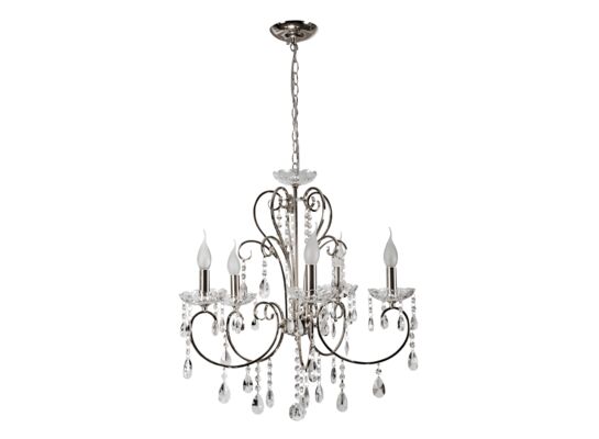Lampa wisząca AURORA 5x40W E14 chrom CANDELLUX