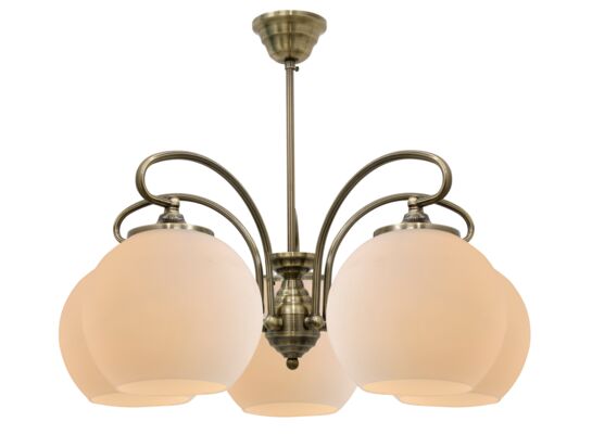 Lampa wisząca ORBIT 5x60W E27 patyna miedź CANDELLUX