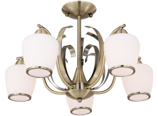 Lampa wisząca OPERA 5x60W E27 patyna CANDELLUX