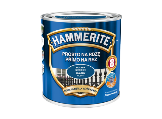 Farba Prosto Na Rdzę Niebieski Połysk 0,7 l Hammerite