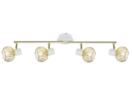 Listwa OSLO 4x40W E14 biały/złoty CANDELLUX