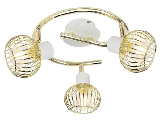 Spirala OSLO 3x40W E14 biały/złoty CANDELLUX