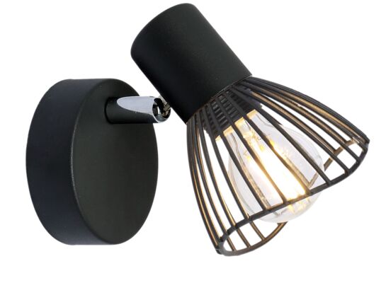Kinkiet FLY 1x40W E14 czarny CANDELLUX