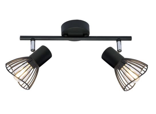 Listwa FLY 2x40W E14 czarny CANDELLUX