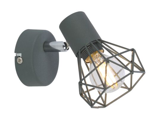 Kinkiet VERVE 1x40W E14 matowy szary CANDELLUX