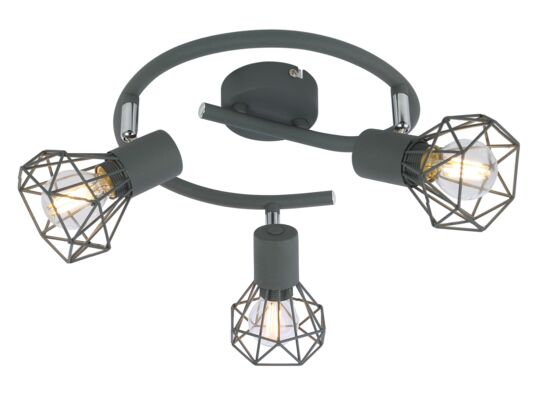 Spirala VERVE 3x40W E14 matowy szary CANDELLUX