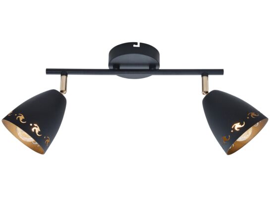 Listwa COTY 2x40W E14 czarny CANDELLUX