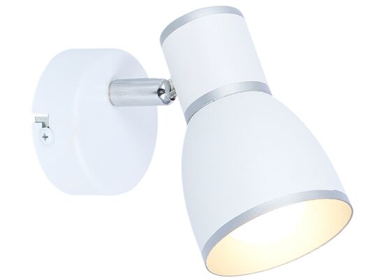 Kinkiet FIDO 1x40W E14 biały+chrom CANDELLUX