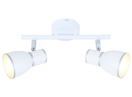 Listwa FIDO 2x40W E14 biały+chrom CANDELLUX