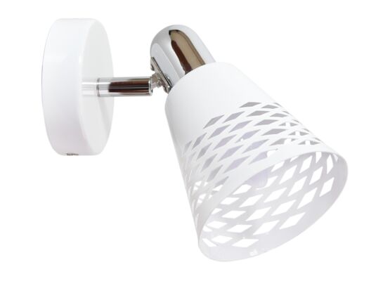 Kinkiet DISCOVERY 1x40W E14 chrom/biały CANDELLUX