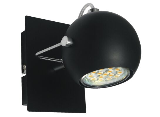 Kinkiet TONY 1x3W LED GU10 czarny matowy CANDELLUX