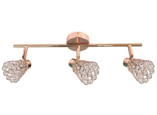 Listwa GLOSSY 3x40W G9 mosiądz CANDELLUX