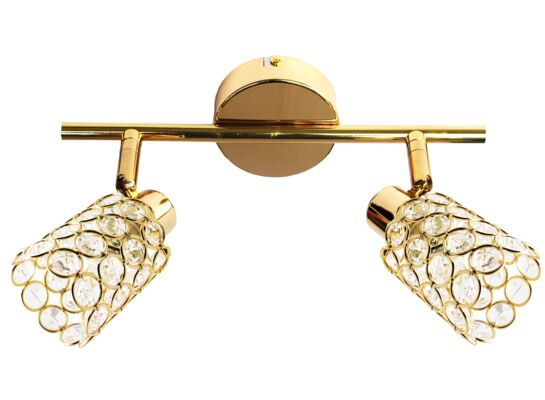 Listwa YORK 2x40W G9 mosiądz bez żarówek CANDELLUX