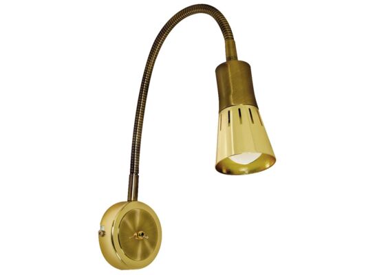 Kinkiet ARENA WYSIĘGNIK 1x40W R50 E14 złoto patyna CANDELLUX