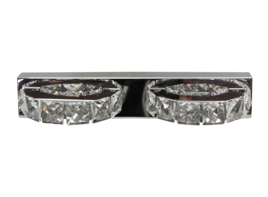 Kinkiet SHIPI 2x3W LED kryształki stal nierdzewna CANDELLUX