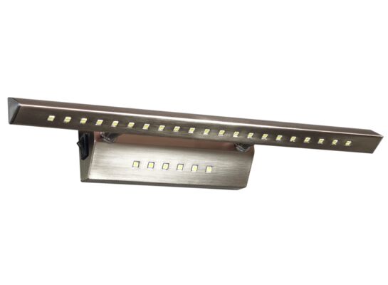 Kinkiet FORTE LED 3 7W LED rurka trójkątna z wyłącznikiem satyna CANDELLUX