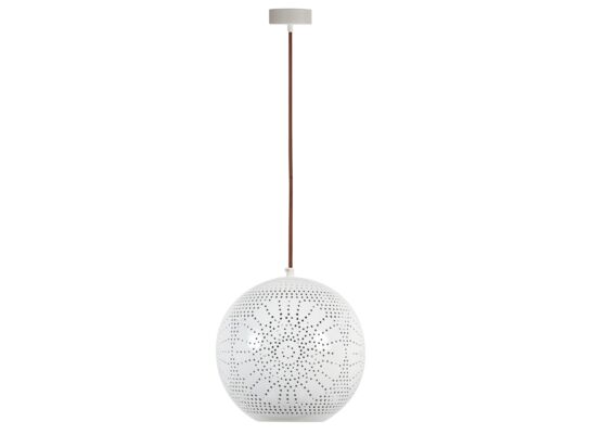 Lampa wisząca BENE 25 kula S 1x60W E27 ażurowy biały CANDELLUX