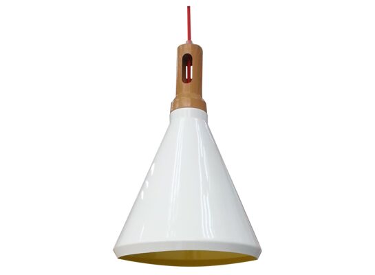 Lampa wisząca ROBINSON 26 1x60W E27 biały/wnętrze żółte CANDELLUX