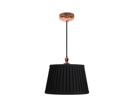 Lampa wisząca AMORE 1x60W E27 stożek czarny CANDELLUX