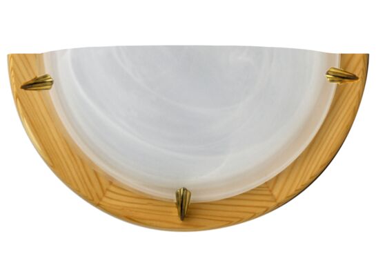 Plafon DUNA 1/2 sosna ALABASTER 1x60W CANDELLUX