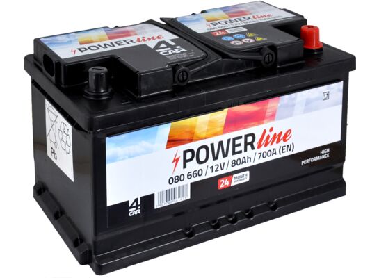 Akumulator 80 Ah +P 700A 12V 4Car POWER line