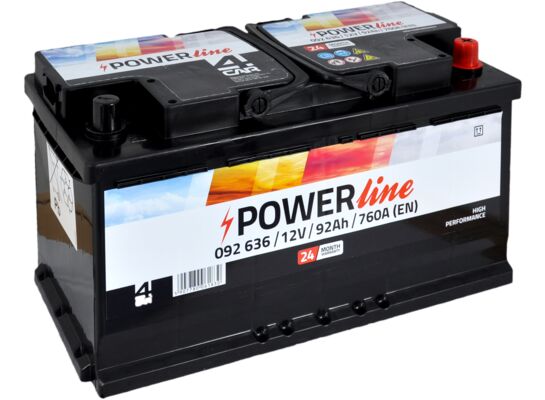Akumulator 92 Ah +P 760A 12V 4Car POWER line