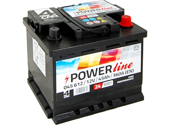 Akumulator 45 Ah +P 360A 12V 4Car POWER line