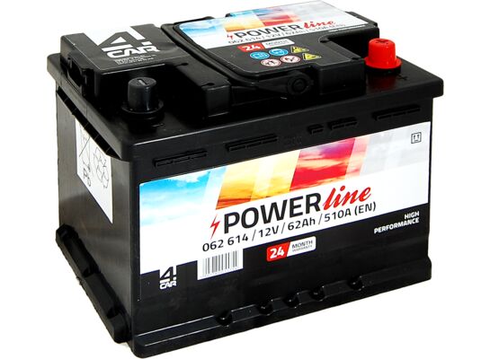 Akumulator 62 Ah +P 510A 12V 4Car POWER line