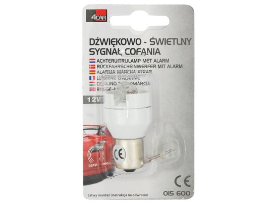 Sygnał cofania 12V 21W dźwiękowo-świetlny 4CAR