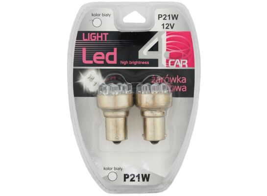 Zestaw żarówek samochodowych LED P21/5W 12V 4CAR
